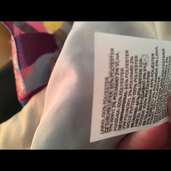 H&M Tan And Gray Plaid Coat Size Medium - Picture 8 of 9